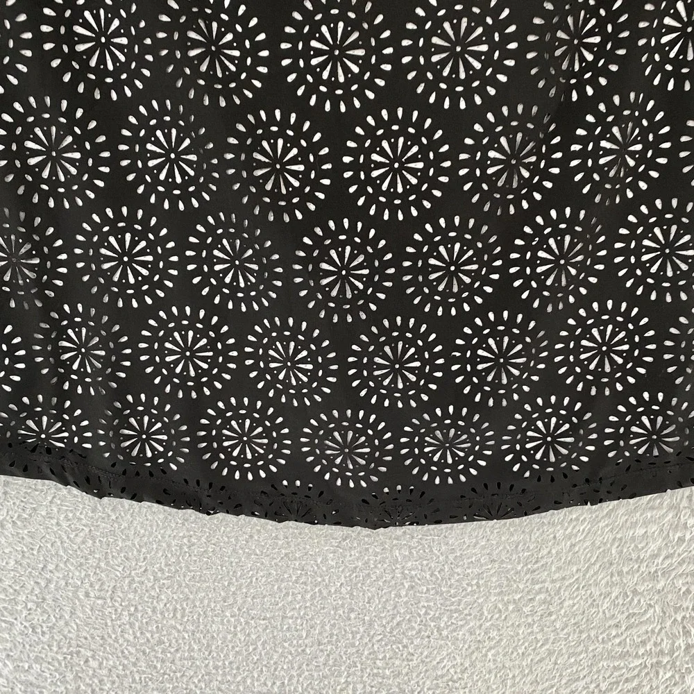 Krimson Klover Skort‎ Womens XS Black Laser Cut Athletic Lined Shorts Pockets